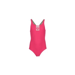 G BASIC JR SWIM PRO BACK FREAK ROSE/GOLF GREEN