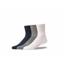 3P-TENNIS SOCKS WHT/BLK/GREY