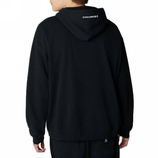 UTILITY POCKET PULLOVER HOODIE BLACK
