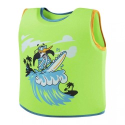 LEARN TO SWIM PRINTED FLOAT VEST GREEN/BLUE