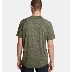 UA TECH 2.0 SS TEE T-SHIRT MARINE OD GREEN/BLK