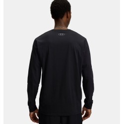 UA SPORTSTYLE LEFT CHEST LS BLK/PICH GRAY