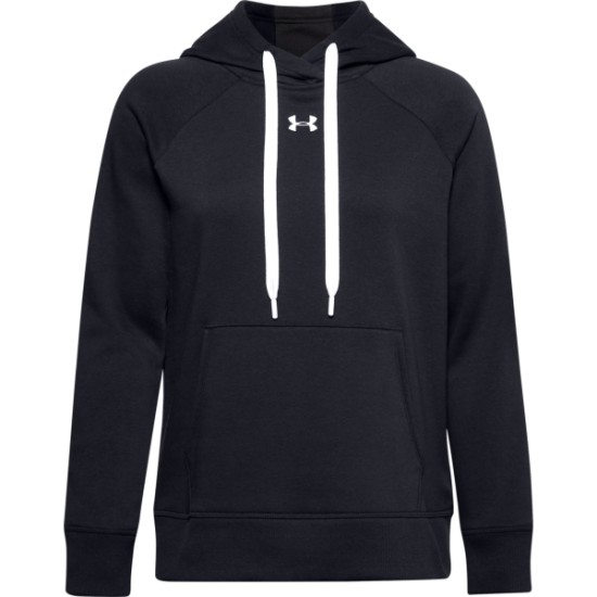 W UA RIVAL FLEECE HB HOODIE BLACK