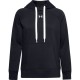W UA RIVAL FLEECE HB HOODIE BLACK