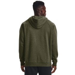 MENS UA RIVAL FLEECE HOODIE  MARINE OD GREEN LIGHT HEATHER/ONYX WHITE MENS UA RIVAL FLEECE HOODIE  MARINE OD GREEN LIGHT HEATHER/ONYX WHITE