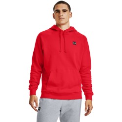 MENS UA RIVAL FLEECE HOODIE RED/ONYX WHT MENS UA RIVAL FLEECE HOODIE RED/ONYX WHT