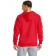 MENS UA RIVAL FLEECE HOODIE RED/ONYX WHT