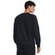 MEN S UA RIVAL FLEECE CREW BLACK/ONYX WHITE