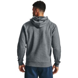 UA MENS  RIVAL FLEECE FULL  ZIP HOODIE PITCH GRAY LIGHT HEATHER UA MENS  RIVAL FLEECE FULL  ZIP HOODIE PITCH GRAY LIGHT HEATHER
