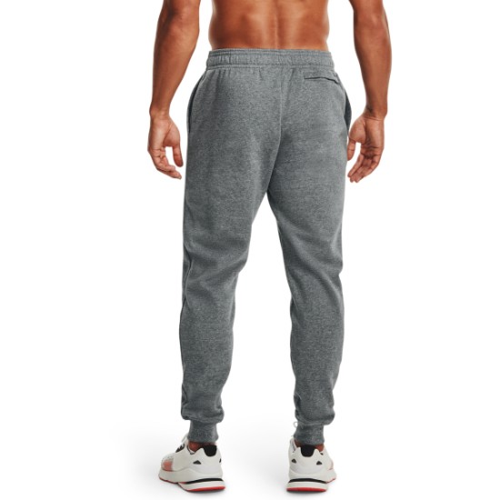 UA RIVAL FLEECE JOGGERS  GRAY L HEATHER/ONYX WHT