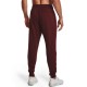 UA RIVAL FLEECE JOGGER PANTS CHESTNUT RED/ONYX WHT