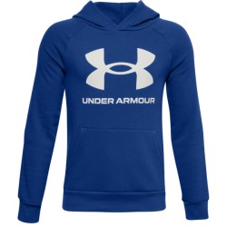 B UA RIVAL FLEECE HOODIE ROYAL/ONYX WHT B UA RIVAL FLEECE HOODIE ROYAL/ONYX WHT