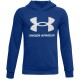 B UA RIVAL FLEECE HOODIE ROYAL/ONYX WHT