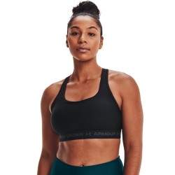UA  MID CROSSBACK SPORTS BRA BLACK UA  MID CROSSBACK SPORTS BRA BLACK