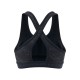 UA MID CROSSBACK PRINTED  BRA  BLACK/GRAY
