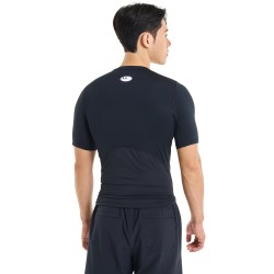 M UA HG ARMOUR SHORT SLEEVE  BLACK/WHT