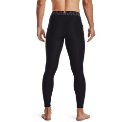 UA HG ARMOUR LEGGINGS  BLACK/WHITE