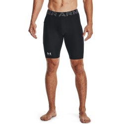 UA HG ARMOUR LONG SHORT  BLACK/WHITE