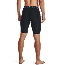 UA HG ARMOUR LONG SHORT  BLACK/WHITE
