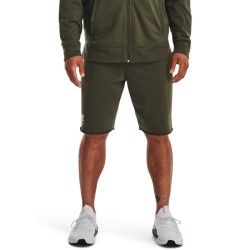 UA RIVAL TERRY SHORTS  MARINE OD GREEN/ONYX