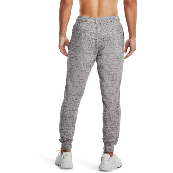 MEN S UA RIVAL TERRY JOGGERS  ONYX WHITE/ONYX WHITE