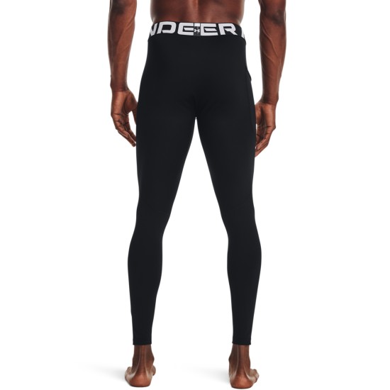 MEN S COLDGEAR LEGGINGS BLACK/WHT