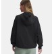 W UA WOVEN FZ JACKET BLACK