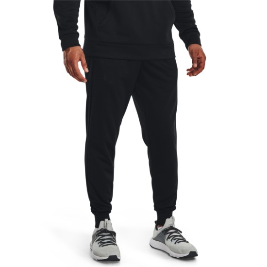 M UA FLEECE JOGGERS BLACK