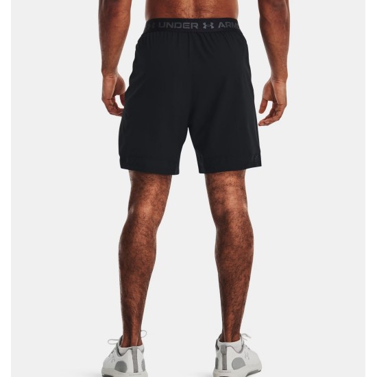 UA VANISH WOVEN 6IN SHORTS BLACK