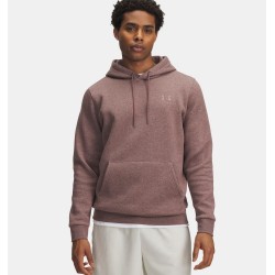 UA ICON FLEECE HOODIE MAROON MIST LIGHT HEATHER
