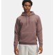 UA ICON FLEECE HOODIE MAROON MIST LIGHT HEATHER