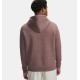 UA ICON FLEECE HOODIE MAROON MIST LIGHT HEATHER