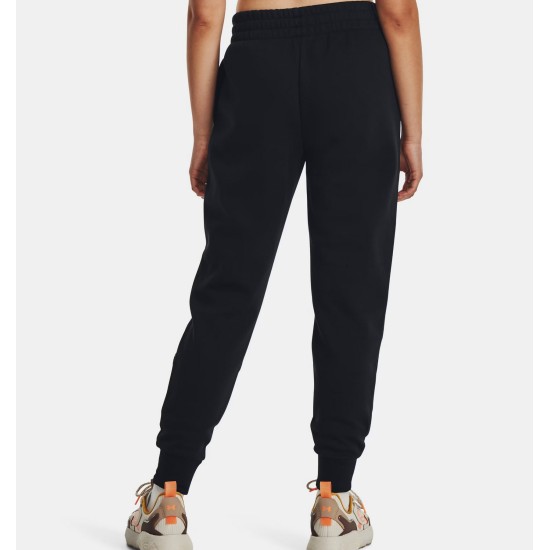 WOMEN S UA RIVAL FLEECE JOGGERS BLACK/WHT
