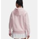 UA RIVAL FLEECE HOODIE PRIME PINK