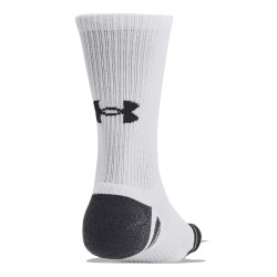 UA PERFORMANCE TECH 3PK CREW WHITE