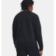 UA RIVAL FLEECE CREW BLACK/WHT UA RIVAL FLEECE CREW BLACK/WHT