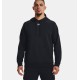 MENS UA RIVAL FLEECE HOODIE BLACK