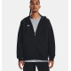 UA RIVAL FLEECE FZ HOODIE BLACK/WHT UA RIVAL FLEECE FZ HOODIE BLACK/WHT