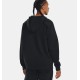 UA RIVAL FLEECE FZ HOODIE BLACK/WHT UA RIVAL FLEECE FZ HOODIE BLACK/WHT