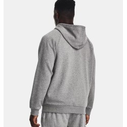 UA RIVAL FLEECE FZ HOODIE CASTLEROCK HEATHER UA RIVAL FLEECE FZ HOODIE CASTLEROCK HEATHER