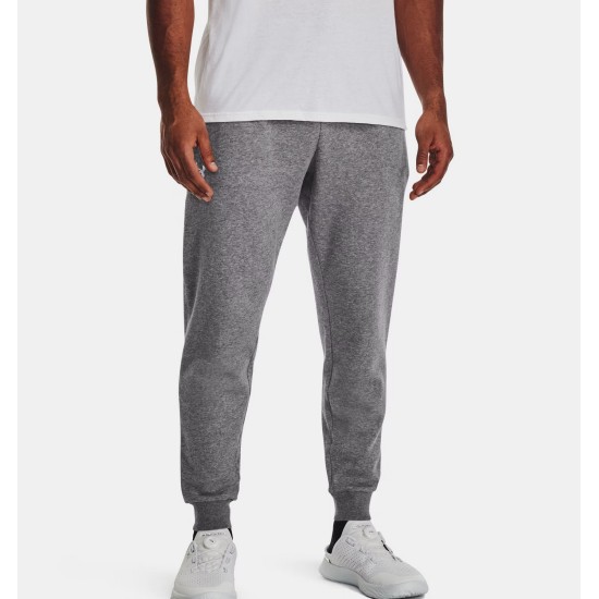 UA RIVAL FLEECE JOGGERS CASTLEROCK HEATHER GRAY UA RIVAL FLEECE JOGGERS CASTLEROCK HEATHER GRAY