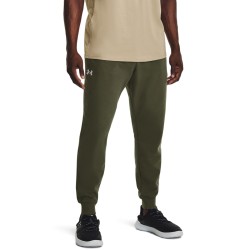 UA RIVAL FLEECE JOGGERS MARINE OD GREEN/WHT