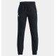 BOYS UA RIVAL FLEECE JOGGERS BLACK/WHT