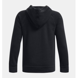 BOYS UA RIVAL FLEECE BIG LOGO HOODIE  BLACK/WHT BOYS UA RIVAL FLEECE BIG LOGO HOODIE  BLACK/WHT