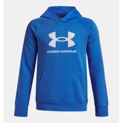 B UA RIVAL FLEECE BIG LOGO HOODIE ATLANTIC BLUE/WHT B UA RIVAL FLEECE BIG LOGO HOODIE ATLANTIC BLUE/WHT