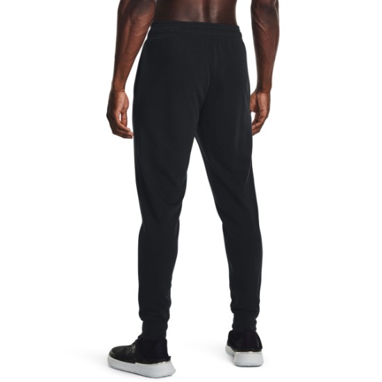 UA RIVAL TERRY JOGGER PANT BLACK/WHT