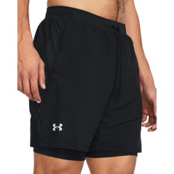 UA LAUNCH 7    2 IN 1 SHORTS BLACK UA LAUNCH 7    2 IN 1 SHORTS BLACK