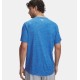 M UA TECH TEXTURED SHORT ATLANTIC BLUE