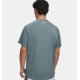 UA TECH TEXTURED SHORT SLEEVE JASPER BLUE