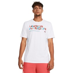 UA COLORBLOCK WORDMARK SS  WHT/BLK UA COLORBLOCK WORDMARK SS  WHT/BLK